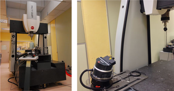 LEFT:CMM / Right:Self-tracking Laser Interferometer